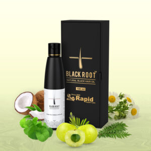 BLACK ROOT NATURAL HAIR OIL - 100ML + FREE SHAMPOO 50ML - Image 1