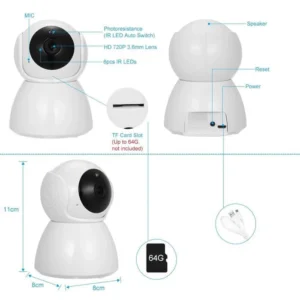 360 View / IP WIFI 1080 FULL HD Wireless camera - Image 11