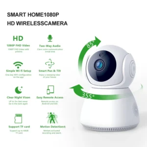 360 View / IP WIFI 1080 FULL HD Wireless camera - Image 12